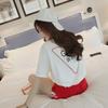 Fashion Letter Printing Short-sleeved T-shirt Casual Suit for Women's Summer New Color Block Sports Shorts Two-piece Set