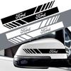 AJLSV1 2Pcs Car Rearview Mirror Stickers For Explorer Focus Fiesta EcoSport Escort Ranger Fusion Mustang Mondeo Edge Taurus Shelby