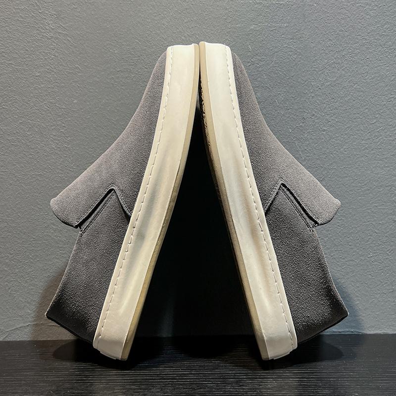 Fashion Suede Leather Men Sneakers New Driving Flats Stylish Style Man Casual Shoe Outdoor Lazy Loafers Moccasins Business Slip on Shoes