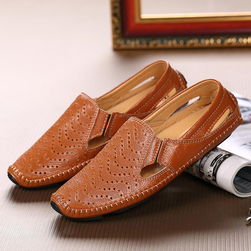 Fashion New Summer Genuine Leather Men Sandals