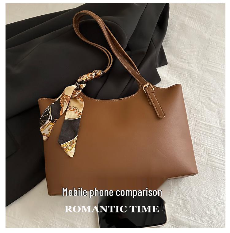 2025 Vielseitige Retro-Texturierte Große Eimer-Schulter-Tragetasche für Damen