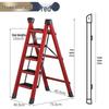 Three-Step Foldable Telescopic Household Ladder Stool, Lightweight A-frame for Multi-functional Use.