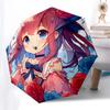 1pc Rose Garden Folding Umbrella Auto-Open Close, Portable Design, Iron Frame, Outdoor Use, Gift for Fans & Travelers, Suitable for Daily Use.L027