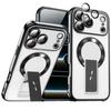 Stand Magnetic Phone Case For For Iphone 17 Air 1 14 11 12 13 16 Pro Max 14 1 16 Plus  Official Shockproof Protector Cover