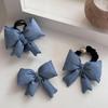 Women's Blue Ribbon Clip-on Hairband Clip