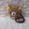 Kawaii Rilakkuma Coin Purse Wallet Plush Toys Cartoon Convenient Storage Backpack Pendant Soft Stuffed Doll Friend Birthday Gift