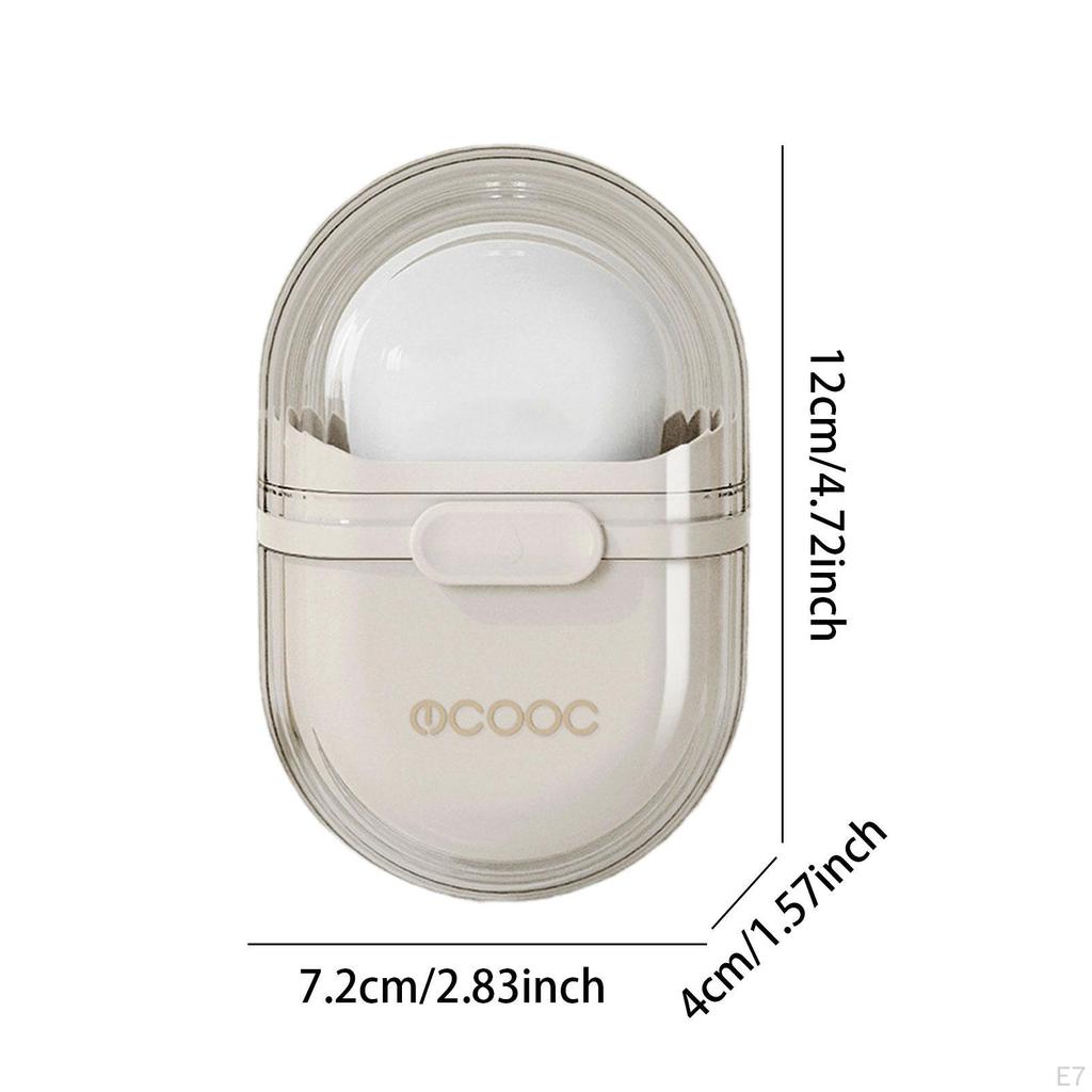 Travel Soap Box Closable Dish Portable Bar Holder, Sealing Case with Lid for Holiday,