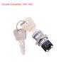 19Mm Power Lock 2801 Elevator Lock Key Switch Electronic Lock Base Station Lock Single Pull Double Pull Switch With 2 Keys