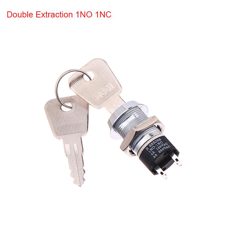 19Mm Power Lock 2801 Elevator Lock Key Switch Electronic Lock Base Station Lock Single Pull Double Pull Switch With 2 Keys