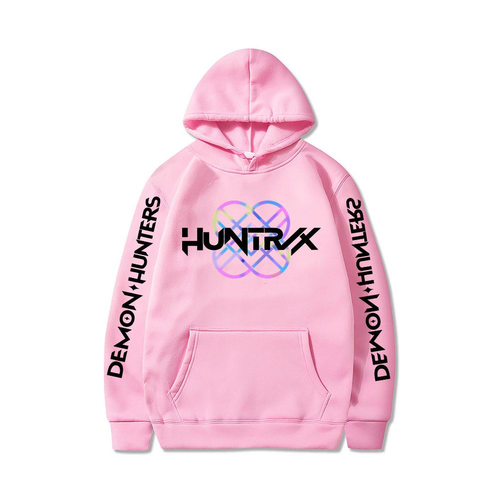 2025 Anime K-Pop Demon Hunters Hoodie Harajuku Hip Hop Pullover Tops Sweatshirt UNISEX Alphabet Sportswear Fashion Trends