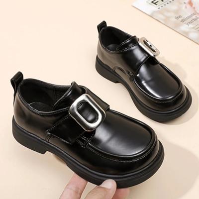 Kids Leather Shoe Spring Autumn Black Girl Shoes Fashion British Style Children Princess School Performance Mary Jane Shoes Soft