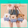 Anime Kids Bear Character Nylon Crossbody Bag With Breathable Fabric Activities