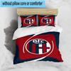 3PCS Football Bologna Bedding Set,Including 1pc Duvet Cover And 2pcs Pillowcases Perfect for Bedroom, Dormitory, Fan Christmas gift