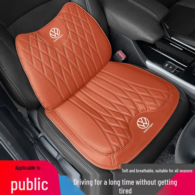 Polštářek na autosedačku a bederní opěrka z Nappa kůže pro všechna roční období, Kompatibilní s Volkswagen Lavida, Passat, Magotan, Sagitar, Lamando L, Bora.