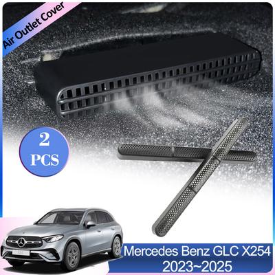 Air Outlet Covers for Mercedes Benz GLC X254 C254 220d 400e 2024 2024 2025 Under Rear Seats Conditioner Vent Exhaust Accessories