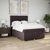 Exclusive House - Slatted Bed Base with Mattress Dark Brown 140x200 Cm