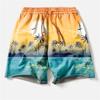 Coconut Tree Graphic Swim Trunks For Sea Sunset 3D Printed Beach Shorts Summer Casual Quick Dry Sport Loose Surf Short Pants