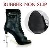 Woman Latin Dance Shoes leather Party Tango Dance Booties for Women Salsa Dance Heels Ballroom Shoes Sexy Stilettos