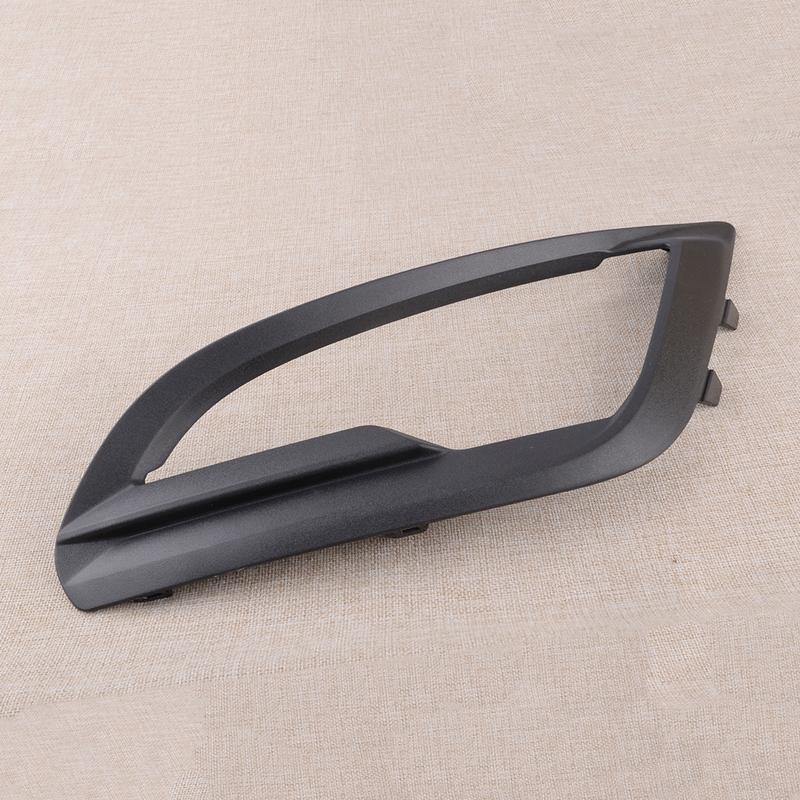 Car Front Left & Right Bumper Fog Light Cover Lamp Trim Bezel Black Fit for Ford EcoSport    2018 ABS Plastic