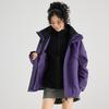 Unisex 3-in-1 Waterproof Windproof Hooded Jacket for Outdoor Mountaineering