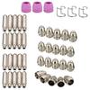 Oidnvay SG-55-60 WSD-60 Plasma Cutter Consumables Kit, Plasma Cutting Torch Tip Nozzles and Electrode Shield Caps, 46 Pieces