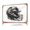 Baltimore Ravens Helmet D Printed Texture Poster Personalized Wall Art Retro Metal Tin Signs for Office Decor Room House Home