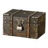 Jewelry Box Decorative Wooden Treasure Chest Vintage Storage with Lid Keepsake Rustic