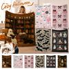 Flannel Halloween Print Throw Blanket 130 Cm, Creative Cozy Soft Decorative Blanket for Couch Bed Sofa