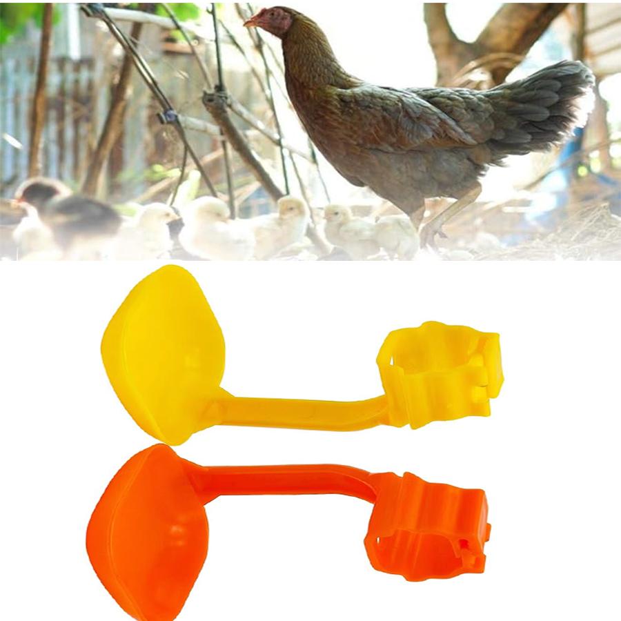 20Pcs Chicken Nipple Drinker Cups Farm Supplies Automatic Chicken Water Nipple Cup Waterer Kit for Poultry