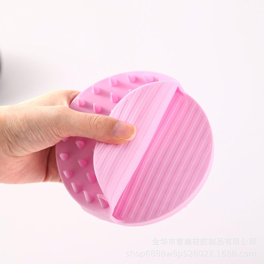 Silicone Double-Layer Two-in-One Shower & Hair Massage Brush