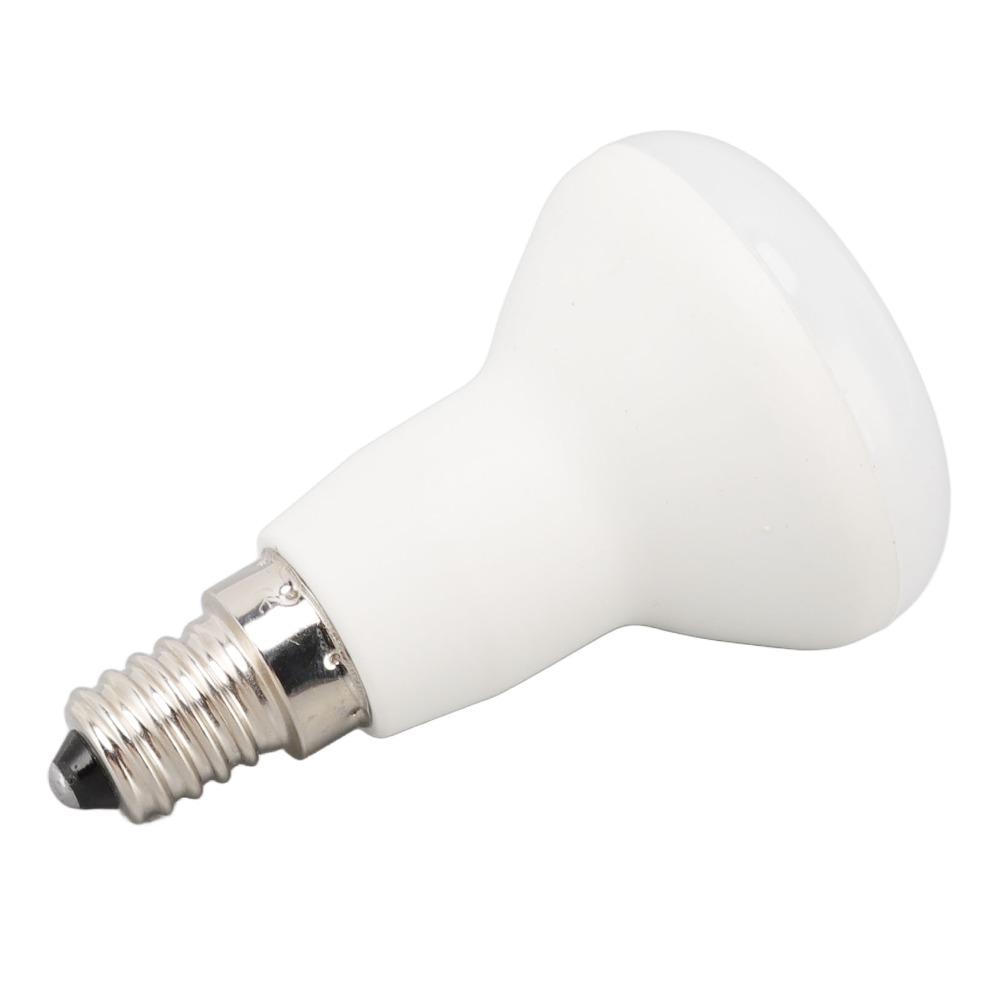 4 Pack R50 LED Light Bulbs E14 Base Mushroom Shape Lamps Energy Saving Long Neck LED Bulbs  Office