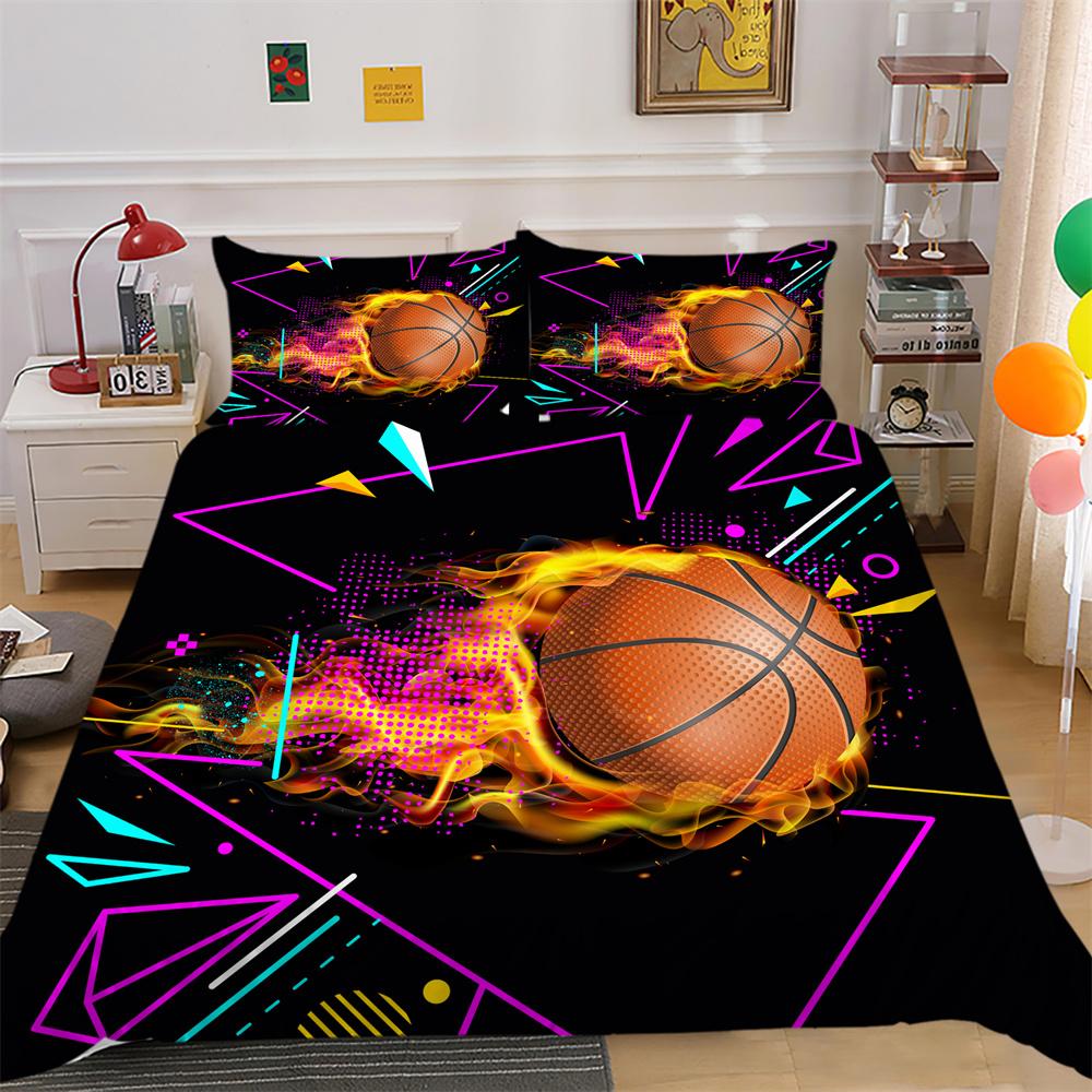 Pościel z nadrukiem w kulki Pokrowiec w pełnym rozmiarze Pościel dla chłopca Projekt Wysokiej klasy poliestrowa, fajna pościel do domu