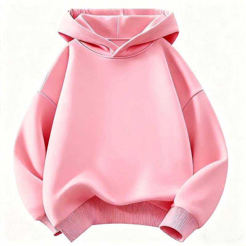 2026 Neuankunft Kinder Mode Kinder Junge Kapuzenpullover Mädchen Freizeit Kapuzenpullover Sweatshirt Kinder Unifarbene Kapuzenpullover Sweatshirt