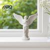 Ornement d'Ange de Bureau Figurine Pliant les Mains Imprimée en 3D Statue d'Ange Gardien Rétro Sculpture Décorative Décoration Artistique de Femme Ailée pour la Maison
