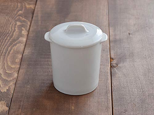 Nádobí East Chawanmushi Japonská kavárna ve stylu Japonekotto s víkem Sada 2 napařovací mísy Cocotte Polévka Cup Dezert Cup Set 2 s (Bílá, víko)