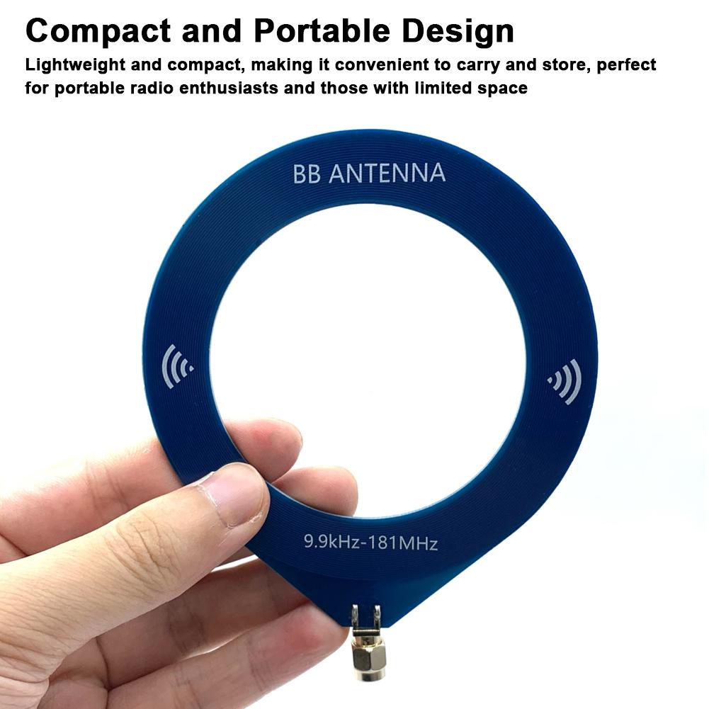 Small BB Antenna 9.9khz 181mhz Broad Frequency Donut MW SW Antenna SMA Interface Directional Reception Loop Antenna for