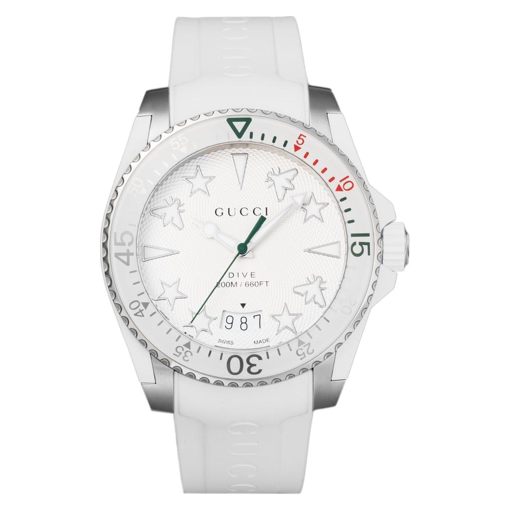 Gucci Dive YA136337 Men's Gray Dial Watch