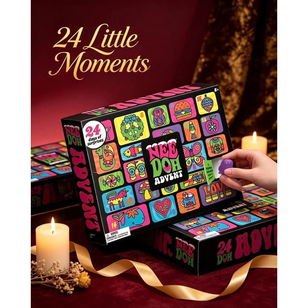 Christmas Easter Advent Calendar 24 Pcs Unique Cute Squishy Fidget Toy Slow Rebound Stress Relief Mystery Surprise Box