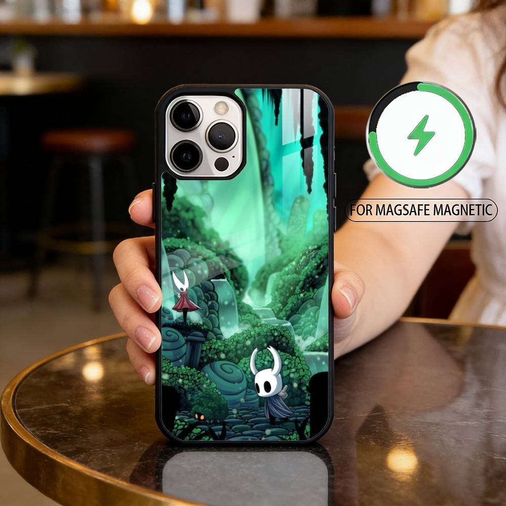 Game H-Hollow Knight Phone Case For iPhone17,16,15,14,13,12,11 Plus,Pro Max Magnetic For Magsafe Wireless Charging
