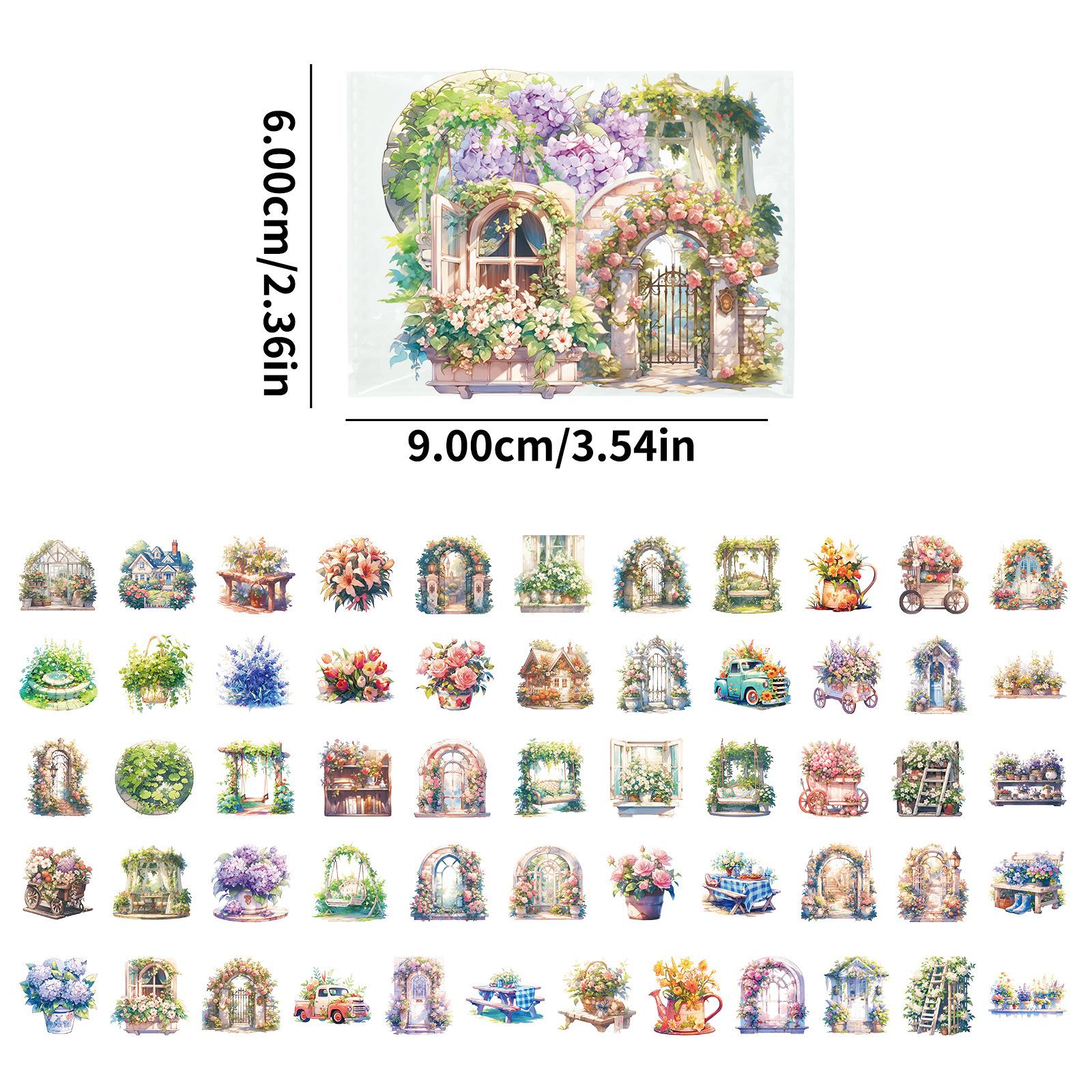 56 Exquisite Garden Life Series Transparent Pet Stickers Diary Decoration Reward Stickers