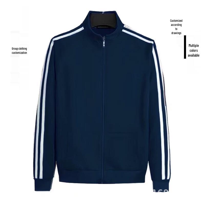 Chaolun Men's Stand-Up Collar Casual Sports Suit - Spring and Autumn, School Uniform, Jiamusi Square Dance Team.