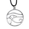 45cm Necklace Leather Chain Big Eye Of Horus Minimalist Jewelry Components QN029