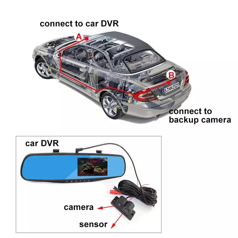 Car Reversing Aid System with camera and parking sensor