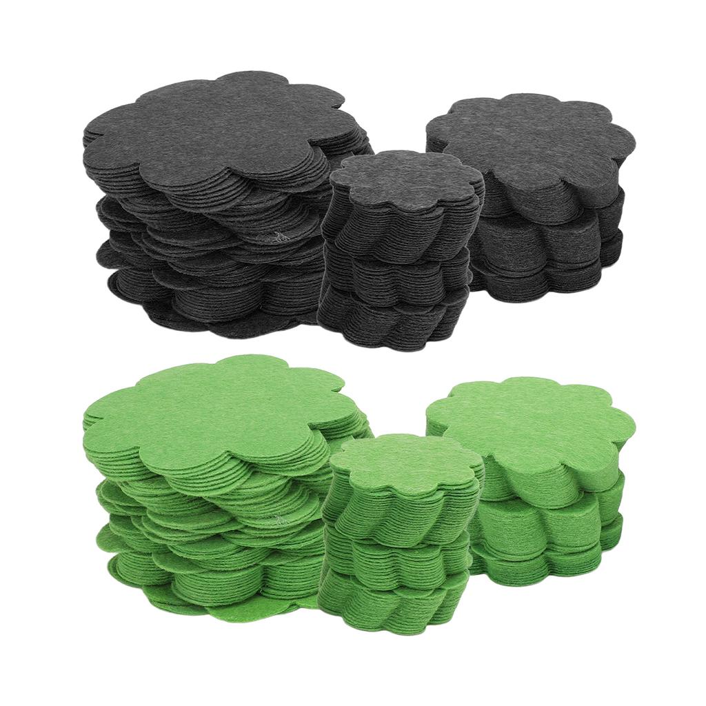 150PCS Plant Pot Hole Pads Flower Shape Bonsai Pot Bottom Drainage Gasket Breathable Water Permeable