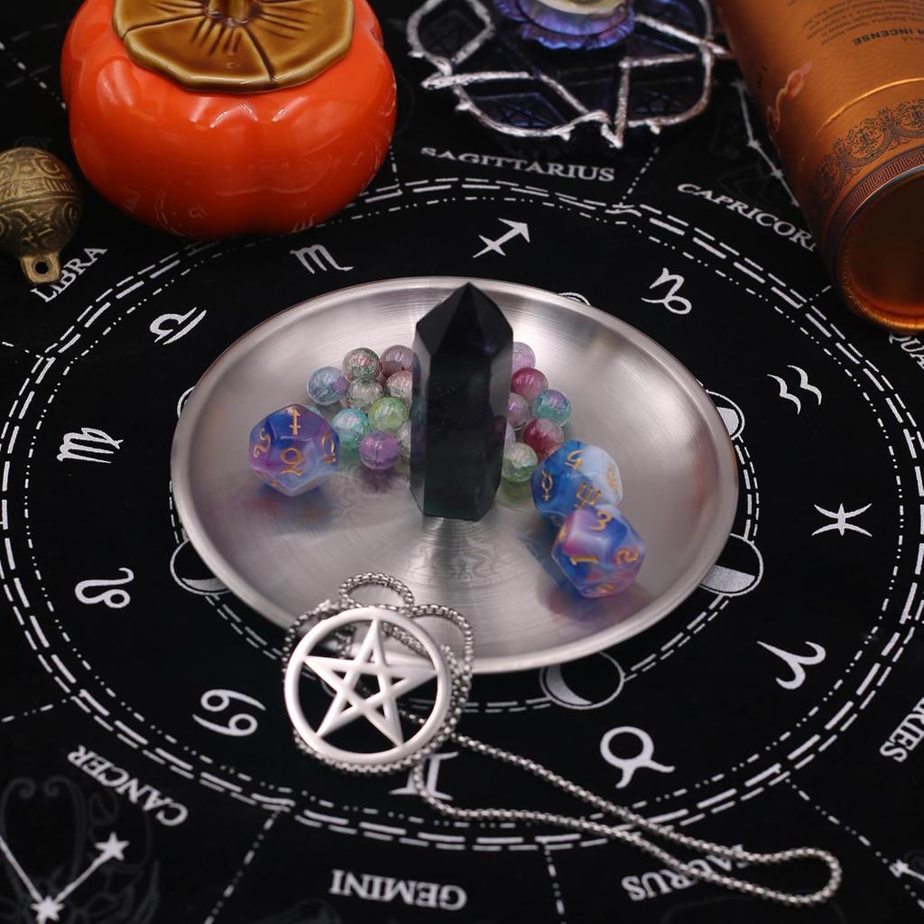 Offering Bowl Ritual Plate Great for Altar use, Shamanic Wicca Ritual, Incense Burner, Smudging, Decoration (Metatron)