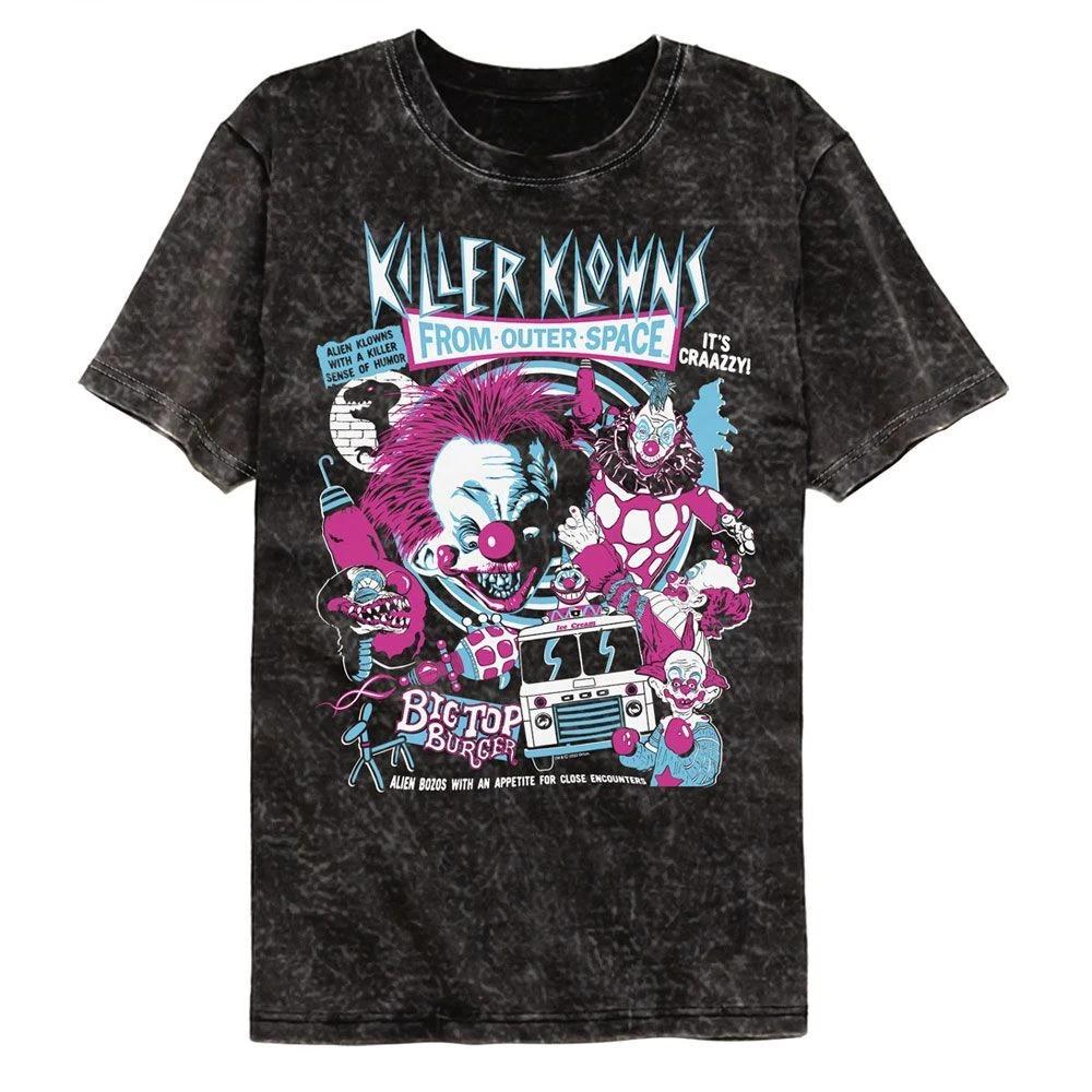 Killer Klowns Crazy Bunch Colortone Mineral Wash Movie  Children s T-shirt 100