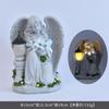 Solar Powered Outdoor Garden Angel Statue With Lantern Decor Yard Patio Villa Lawn Lighting