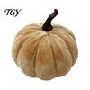 Halloween Table Centerpieces Small Artificial Velvet Pumpkin Decoration, Fall Thanksgiving Soft Stuffed Photography Props for Autumn Ornament, Harvest