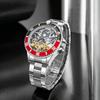 Forsining Luxury Mechanical Watch for Men Moon Phase Rotating Bezel Tourbillon Skeleton Automatic Watches