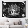 Wildflowers Vertical Wall Hanging, Illustrative Reference Chart Tapestry With Word, Beige White Vintage Tarot Flag Straight